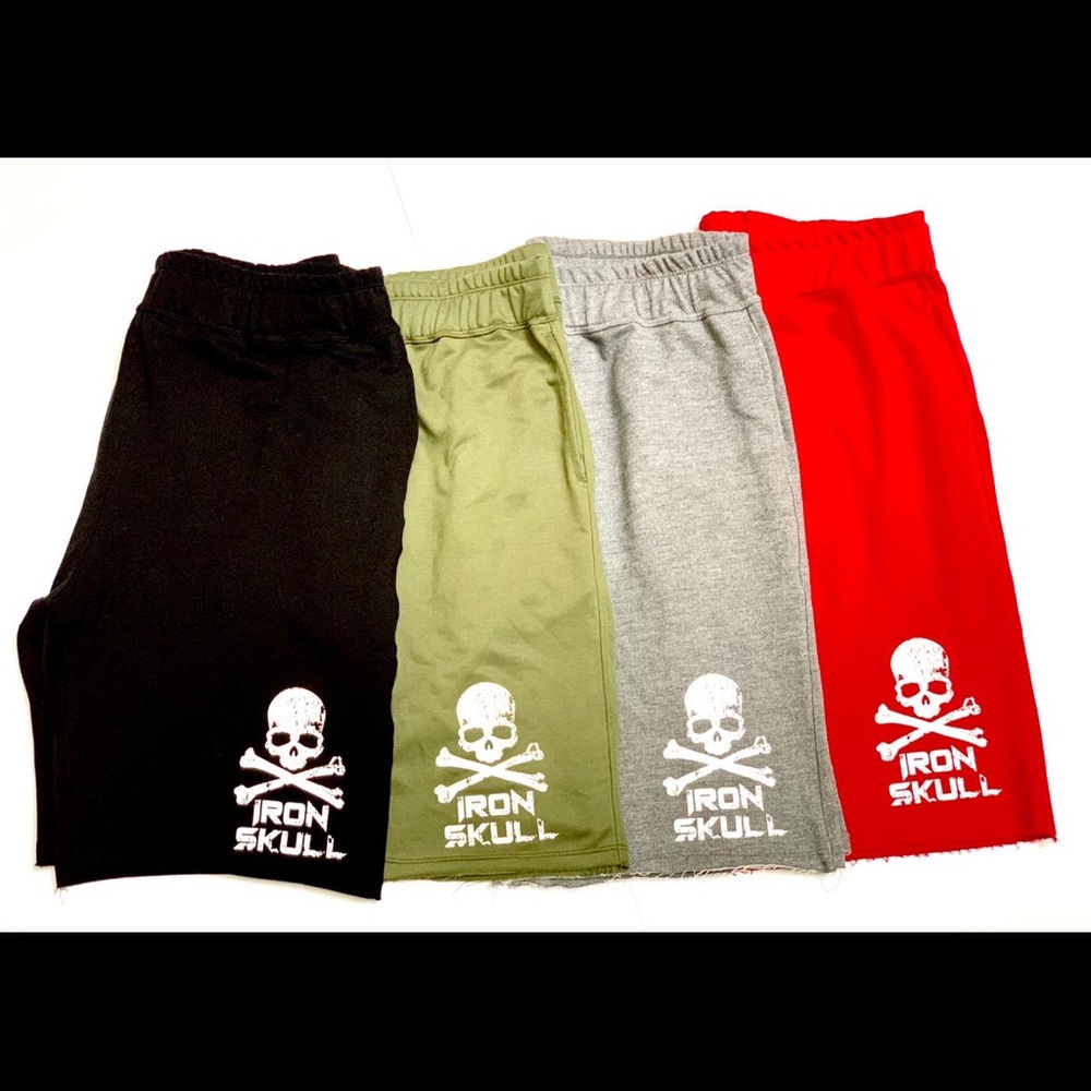 Black Iron skull shorts